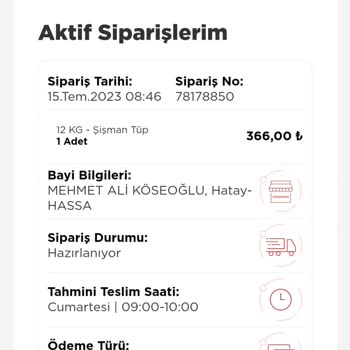 İpragaz Tüp Sipariş Teslimi