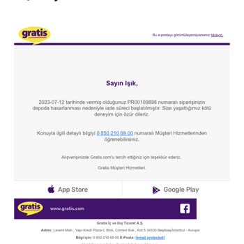 Gratis Prima Bebek Bezi Kampanyalı Aldım Ama İptal Edildi