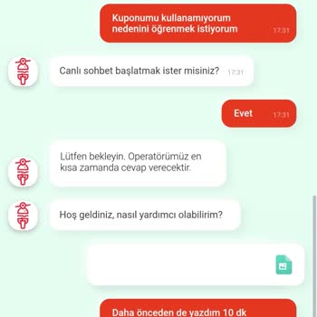 Tıkla Gelsin Kupon Kullanımında Sorun Yaşadım