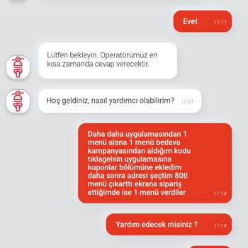 Tıkla Gelsin Kupon Kullanımında Sorun Yaşadım