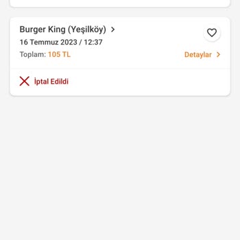 Trendyol Ve Burger King Sipariş İlgisizliği