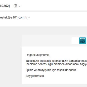 A101 Sattığı Ürünün Faturasını Vermedi