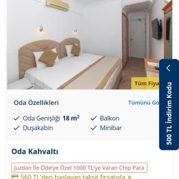 Tatil Sepeti Sitesinde Başka Oda Gösterip Bana Eksik Yataklı Oda Sattı