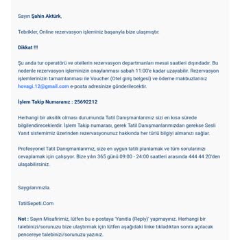Tatil Sepetinin Sorumsuzluğu