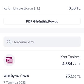 QNB Finansbank Yıllık Üyelik Ücreti