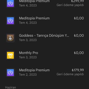 Google Play Meditopia Geri Ödeme Yaptı Ama Bankamda Geri Ödeme Bilgisi Yok
