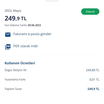 TurkNet 1 Haftalık Aboneliğin Faturası 1 Aylık Yani 250 TL Geldi