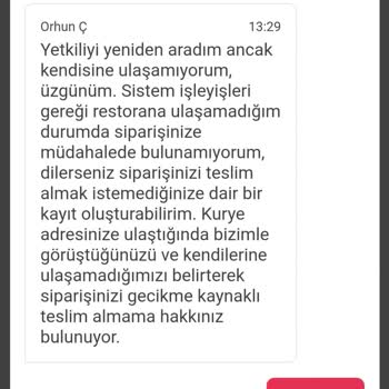 Yemeksepeti Damacana Siparişi Gelmedi, Para İadesi Talep Ediyorum