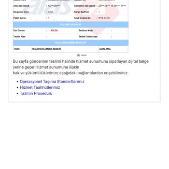 Aras Kargo Sorunu
