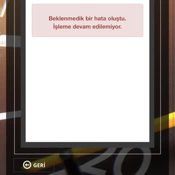 PttAVM Uygulamada Hata Aldım
