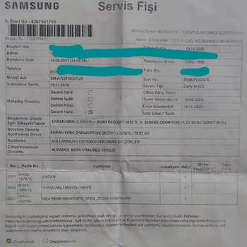 Samsung Yetkili Servis İnsanları Koparıyor.