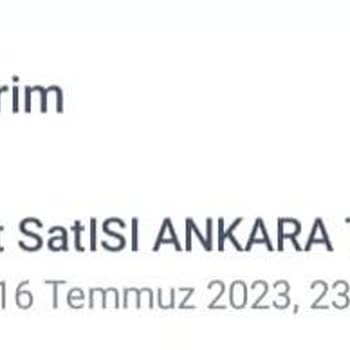 TCDD Hesabımdan Ücret Çekildi Ancak Bileti Alamadım