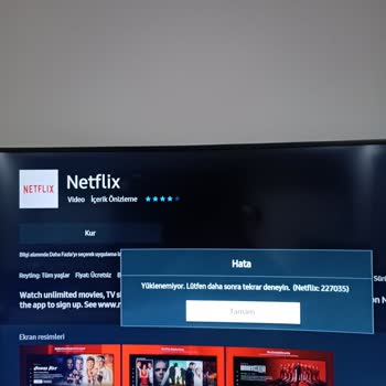 Samsung Curved TV Bağlantı Ve Uygulama Yükleyememe Sıkıntısı