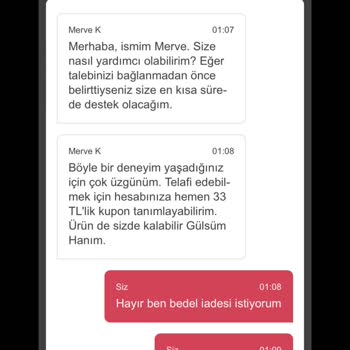 Yemeksepeti Bozuk Ürün Gönderip Bedel İadesi Yapmamaları