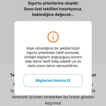 Sigortam.net Teklif Alamamak