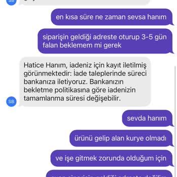 Getir İade Talebi Alıp İlgilenmiyor