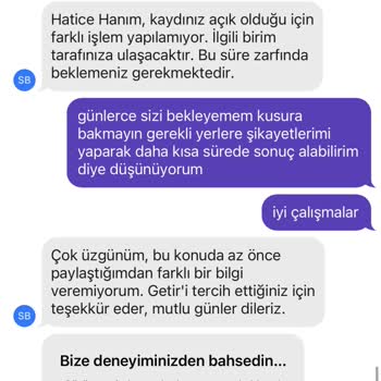 Getir İade Talebi Alıp İlgilenmiyor