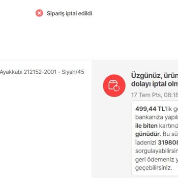Hepsiburada Olan Hummel Marka Ürünü Yok Diye İptal Etti