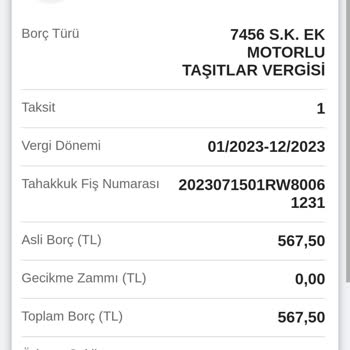 QNB Finansbank Düşmeyen MTV Borcu