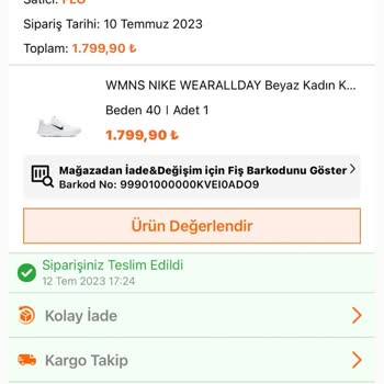 FLO Ayakkabı Ürün Teslimi Yapılmadı