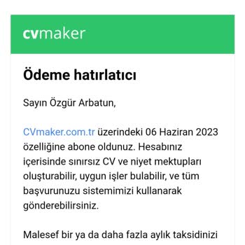 Cvmaker.com.tr İzinsiz Para Çekme Ve Borç Yükleme