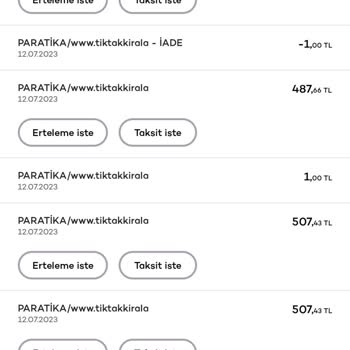 Tiktak Kirala Onayım Dışında Para Çekimi, Acil Bakın Lütfen