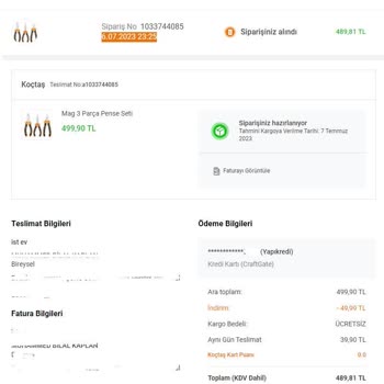 Koçtaş Online Den Aldığım Ürün Kargolanmıyor!