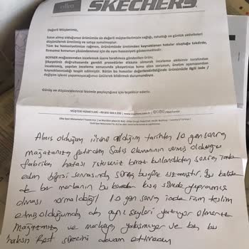 Skechers Ayıplı Ürününün Sahiplenilmemesi