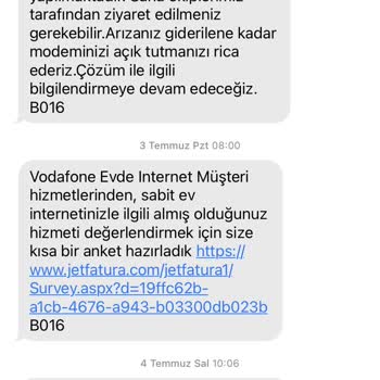 Vodafone Net Yetkili Kişiyle Görüşmek İstiyorum!