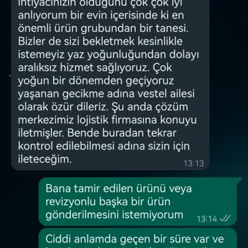 Regal Buzdolabı 20iş Günü Geçmesine Rağmen Yeni Ürün Göndermiyor