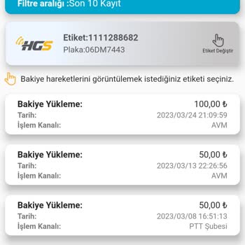 HGS Para Yüklememe Rağmen Ceza Geldi.
