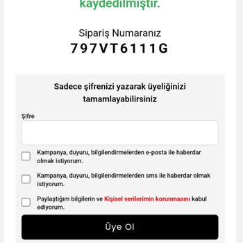 Ozsarıcam Sipariş Verilen Ürünleri Yollamadı