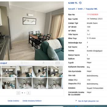 Sahibinden.com Ev Kiralama