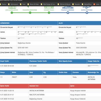 Sürat Kargo Kayıp Kargo Ne Olduğu Belirsiz Umursamaz Bir Marka Ve Şirket Tavrı