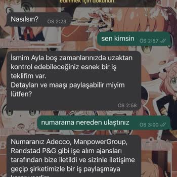 WhatsApp'tan Yabancı Numaradan Mesaj Alıyorum