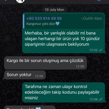 Outfit Man Teslim Edilmeyen Ürün Ve İade Edilmeyen Ücret