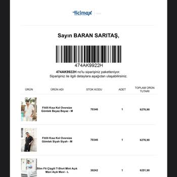 Outfit Man Teslim Edilmeyen Ürün Ve İade Edilmeyen Ücret