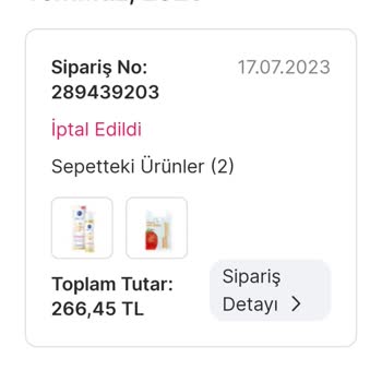 Migros Sanal Market İptal Edilen Siparişin Para İadesi