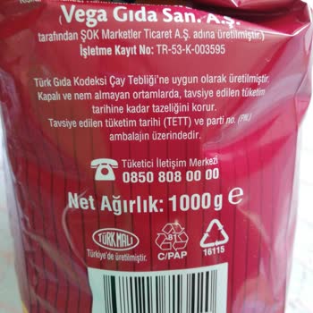 Şok Marketler Deren Tiryaki Siyah Çay Rutubetli Ve Küflü