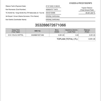 BTK (Bilgi Teknolojileri ve İletişim Kurumu) Bilgi Teknolojileri Başkanlığı'nın IMEI Kayıt İşlemi Hatasını