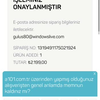 A101 Teslimat Gecikmesi Yaşıyorum