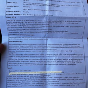 Lescon Ayıplı Mal Satıyor, Tüketici Hakem Heyetinin Kararına Uymuyor.