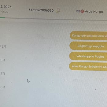 Aras Kargo Bilgi Vermeden Kargoyu İadeye Yolluyor.