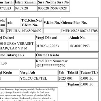 BTK (Bilgi Teknolojileri ve İletişim Kurumu) IMEI Kaydı İçin Ödeme Yapıldı Ancak Kayıt Gerçekleşmedi