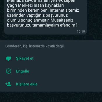 Yemeksepeti Müşteri Hizmetleri İş İlanı