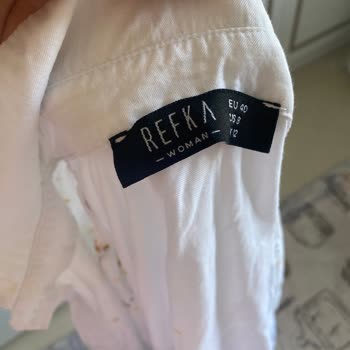 Refka Yıkama Talimatına Göre Taş Kısmı Paslanmış Tunik