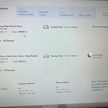 Vivense Mobilya Eksik Parça Sebebiyle Kurulum Yapılamaması Ve Gelmeyen Mobilya