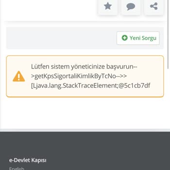 E-Devlet (Turkiye.gov.tr) Hata Veriyor