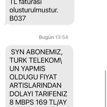 FixNet Fatura Bedeline İtiraz