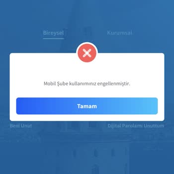 Halkbank Mobil İnternet Hatası